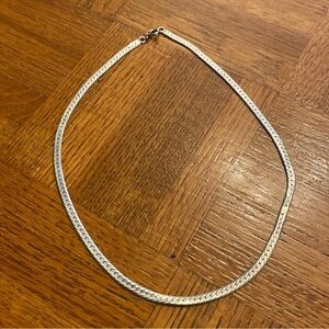 Sterling Silver Solid Serpentine Chain